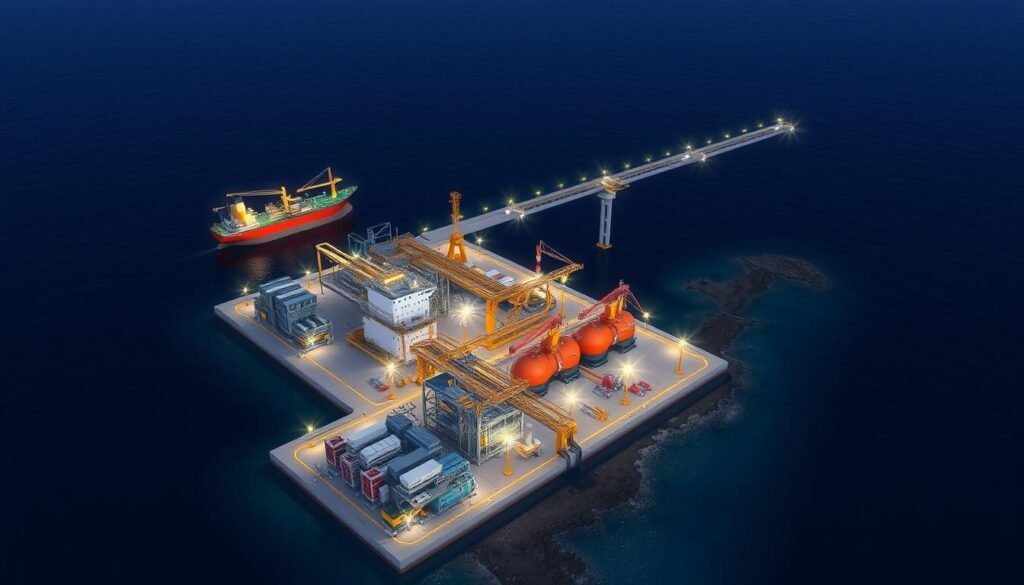 Infrastruktur energi di Siprus dengan terminal LNG dan jaringan pipa yang menghubungkan ke pasar Eropa